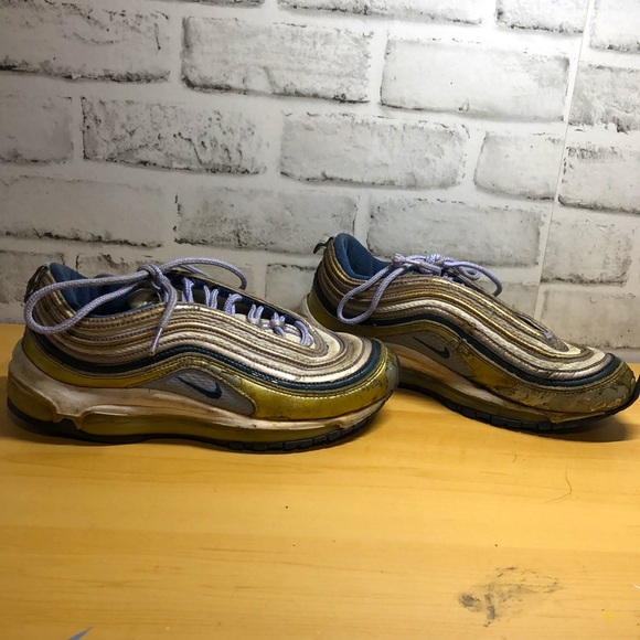 Nike Air Max 97 Gold and Blue - Picture 3 of 10